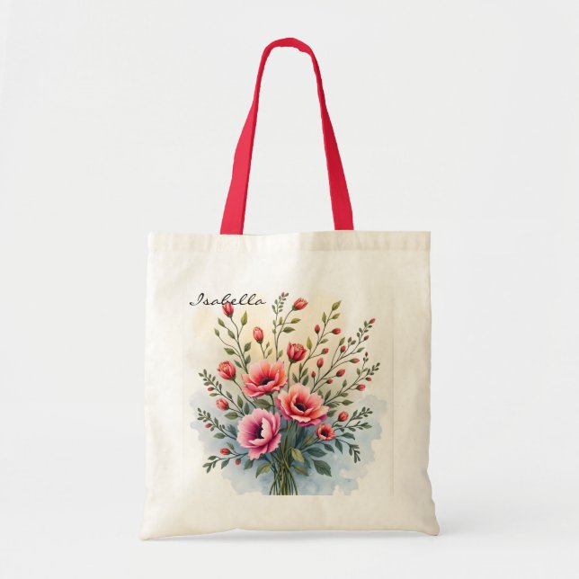 Bolso De Tela Beautiful Wildflowers Popular Luxury Collection (Frente)