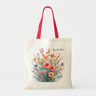 Bolso De Tela Beautiful Wildflowers Trendy Luxury Collection