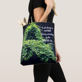 Bolso De Tela Beauty In Nature Vines Inspirational Quote 