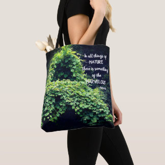 Bolso De Tela Beauty In Nature Vines Inspirational Quote 