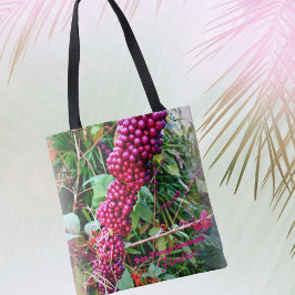 Bolso De Tela Beautyberry estadounidense en Bok Tower Gardens Fl