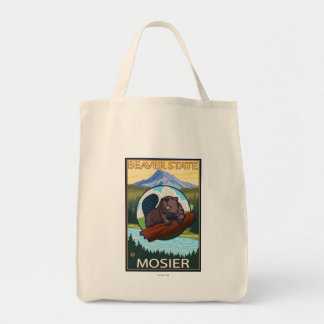 Bolso De Tela Beaver & Mt. Hood - Mosier, Oregon