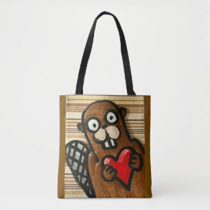 Bolso De Tela Beaver Shoulder Bag