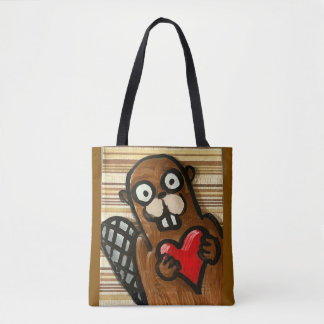 Bolso De Tela Beaver Shoulder Bag