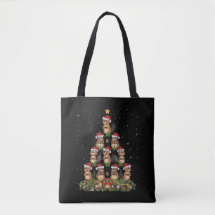 Bolso De Tela Beavers Christmas Tree Gift Navidades divertidos