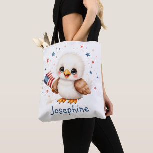 Bolso De Tela Bebé Águila Patriótica Adorable