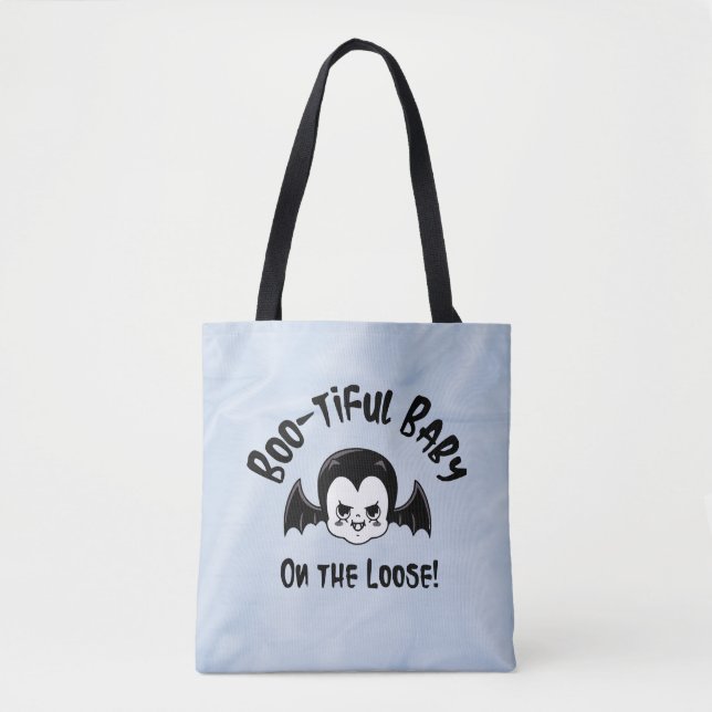 Bolso De Tela Bebé Bootiful On The Loose adulto Halloween divert (Anverso)
