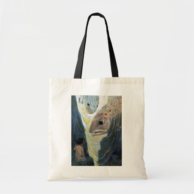 Bolso De Tela Bebé de agua y peces, Jessie Willcox Smith (Frente)
