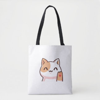 Bolso De Tela Bebé de gato dorado rosado