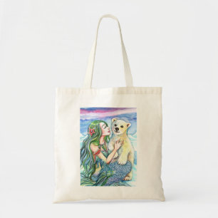 Bolso De Tela Bebé de oso polar pequeño - Arte de sirena