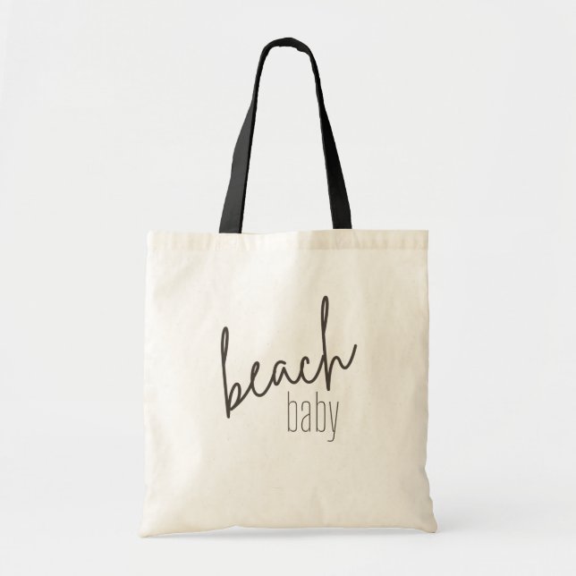 Bolso De Tela bebe de playa. Playa de la piscina de totes y bols (Frente)