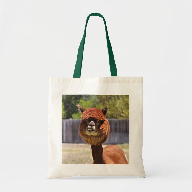 Bolso De Tela Bebé divertido de la alpaca (Frente)
