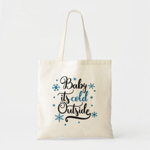 Bolso De Tela bebe el frío afuera