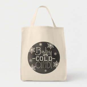 Bolso De Tela Bebé elegante de la pizarra del invierno es