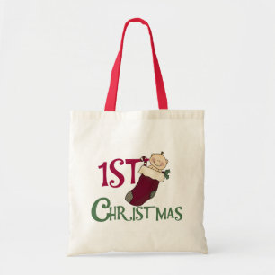 Bolso De Tela Bebé en el 1r navidad de la media