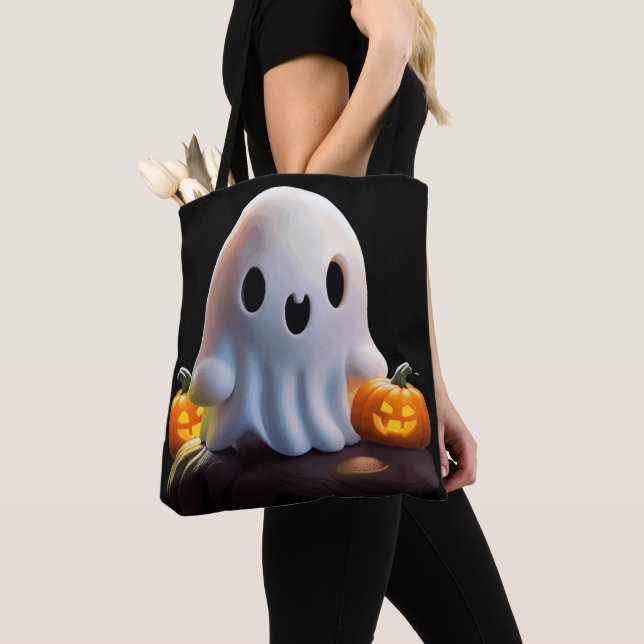 Bolso De Tela Bebé Fantasma Típico personaje de Halloween (Detalle)