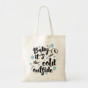Bolso De Tela Bebé, frío fuera de la tipografía vacaciones de in