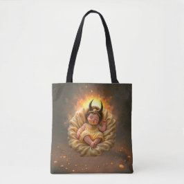 Bolso De Tela Bebé Isis durmiendo – diosa de la luz.