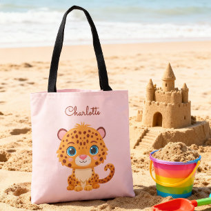 Bolso De Tela Bebé Leopardo Safari Animal Adorable Niños