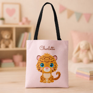 Bolso De Tela Bebé Leopardo Safari Animal Adorable Niños