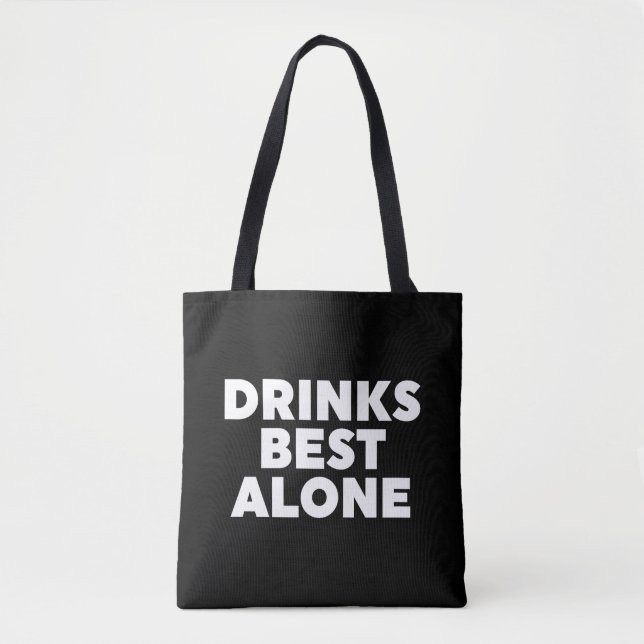 Bolso De Tela Bebe mejor sola (Anverso)