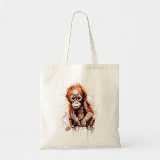 Bolso De Tela Bebé Orangután (Frente)