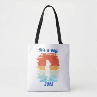 Bolso De Tela Bebé Vacío Embarazo al atardecer Vintage Tote Bag