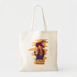 Bolso De Tela Beber las brujas tieso Fantasma Graciosa Halloween