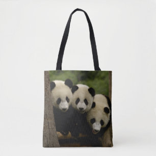 Bolso De Tela bebés de panda gigante Ailuropoda melanoleuca)