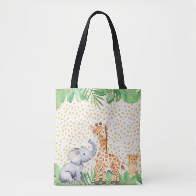 Bolso De Tela Bebés de Safari de la Selva Cute (Anverso)