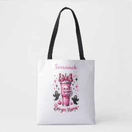 Bolso De Tela Bebida de cráneo personalizada y reverencia en ros