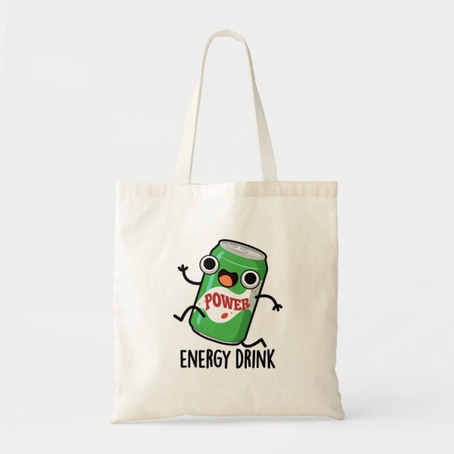 Bolso De Tela Bebida de energía divertida píun de bebida enérgic (Frente)