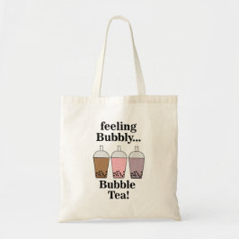 Bolso De Tela Bebida de té de burbujas divertida