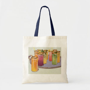 Bolso De Tela Bebidas antiguas, bebidas con cubitos de hielo en 