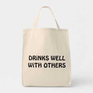 Bolso De Tela Bebidas bien con otras