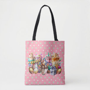 Bolso De Tela Bebidas de café Fancy Bunny de Pascua