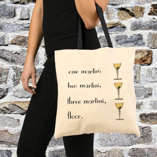 Bolso De Tela Bebidas de época, cóctel de oliva Martini (Subido por el creador)