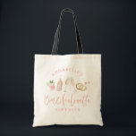 Bolso De Tela Bebidas modernas y rosadas fin de semana de solter<br><div class="desc">Bebidas modernas y rosadas estilo de fin de semana de bachillerato de bachillerato a juego con el diseño de tote fiesta.</div>