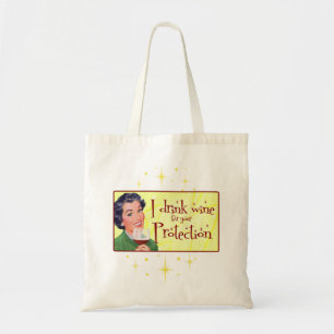 Bolso De Tela Bebo Vino Para Su Protección