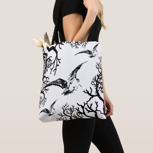Bolso De Tela Beccacce maliarde en volo (Detalle)
