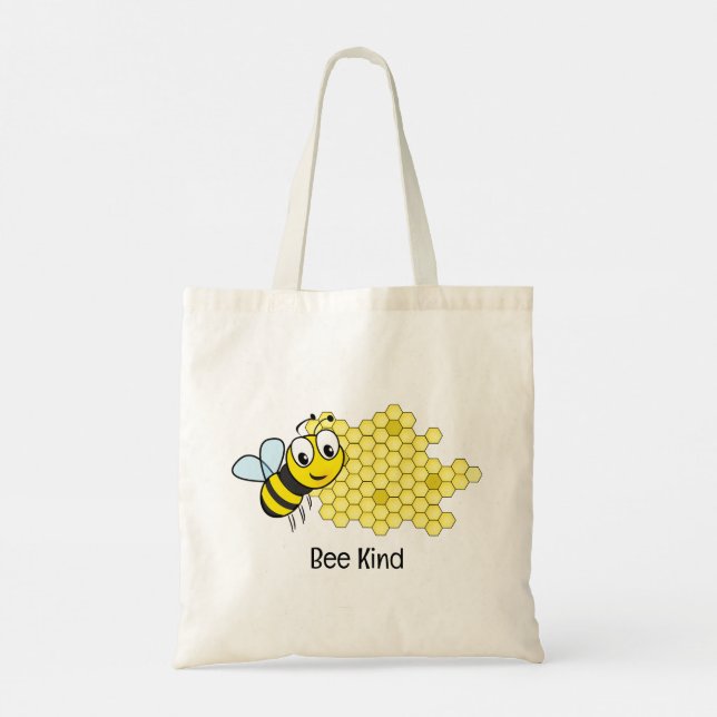 Bolso De Tela Bee and Honeycomb (Reverso)