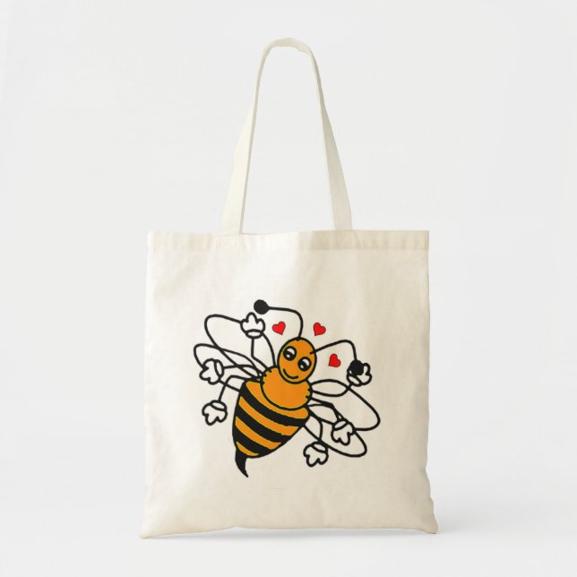 Bolso De Tela Bee Bag (Frente)