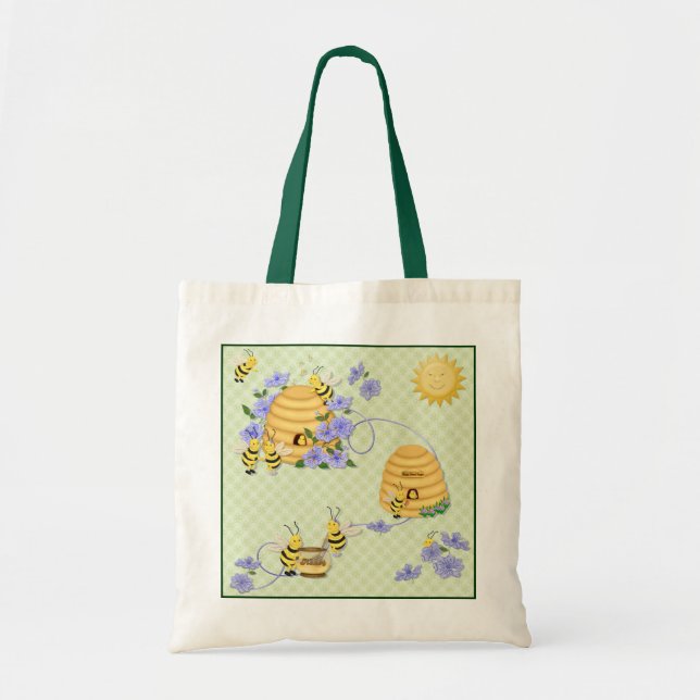 Bolso De Tela Bee Dance Fiesta (Frente)