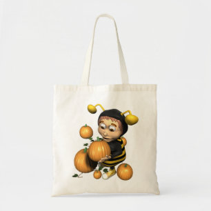 Bolso De Tela Bee de calabaza
