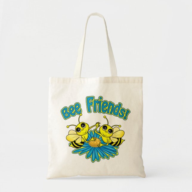 Bolso De Tela Bee Friends (Frente)