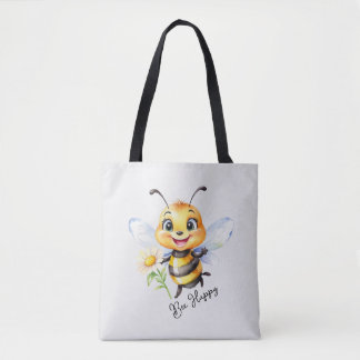 Bolso De Tela Bee Happy