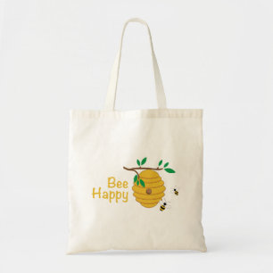 Bolso De Tela Bee Happy