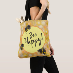 Bolso De Tela ¡Bee Happy! Bumblebete