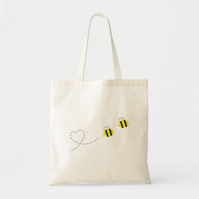Bolso De Tela Bee in Love (Frente)