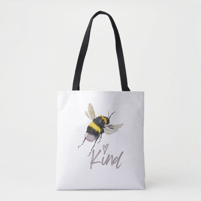 Bolso De Tela Bee Kind (Anverso)